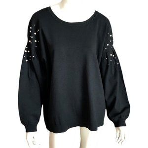 Stretchy INC International Concepts women's sweater with beaded sleeves Size 2X
